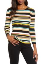 Women's Vince Camuto Multicolored Rib Sweater - Black