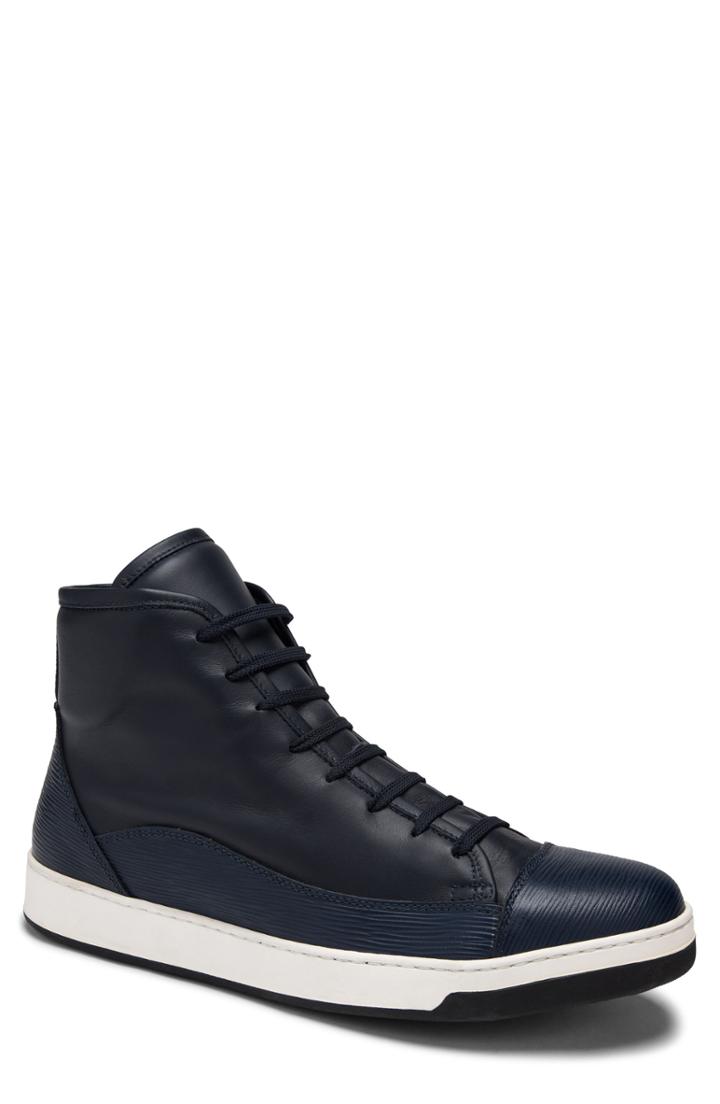 Men's Bugatchi Livorno High Top Sneaker M - Blue