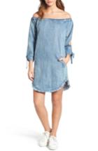 Women's Billy T Slit Sleeve Denim Dress - Blue