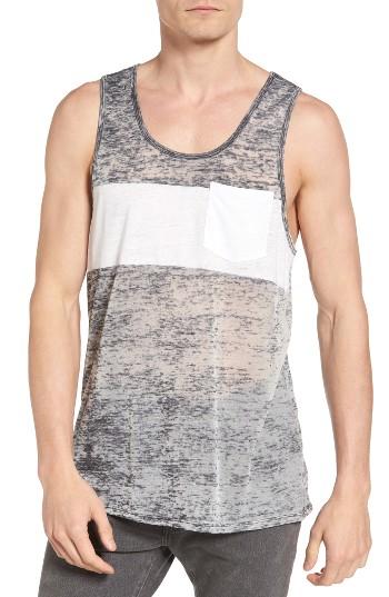 Men's The Rail Chest Block Burnout Tank