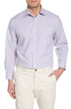Men's Nordstrom Men's Shop Traditional Fit Non-iron Check Dress Shirt 32/33 - Purple