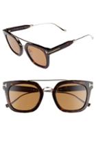 Men's Tom Ford Alex 51mm Sunglasses - Dark Havana / Brown