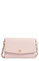 Women's Tory Burch Parker Leather Wallet On A Chain - Black