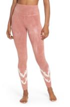 Women's Electric & Rose Sunset Tie Dye Leggings - Pink
