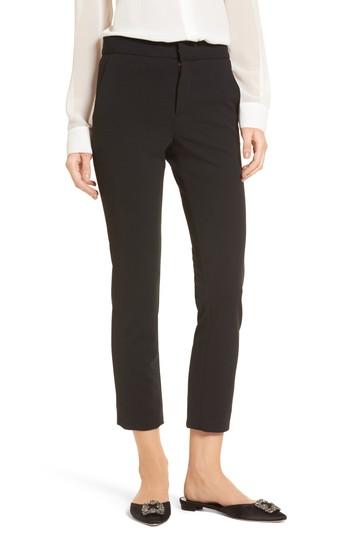 Women's Mcguire Lou Lou High Waist Crop Slim Trousers - Black