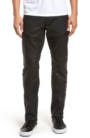 Men's Calvin Klein Jeans Leather Biker Pants X 32 - Black