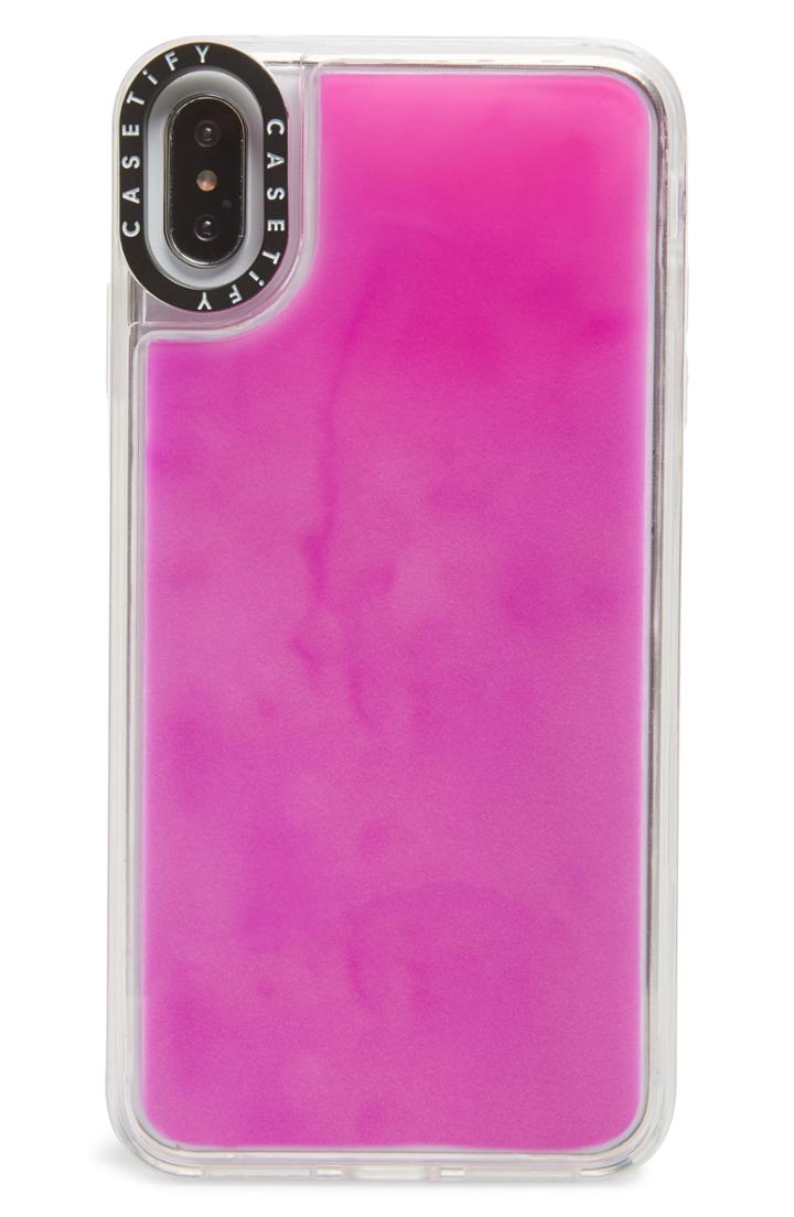 Casetify Neon Sand Grip Iphone X/xs, Xr & X Max Case - Purple