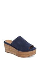 Women's Linea Paolo Valley Platform Mule .5 M - Blue