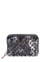 Women's Christian Louboutin Panettone Patent Leather Coin Purse - Black