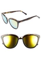 Women's Diff Rose 56mm Cat Eye Sunglasses - Tortoise/ Gold