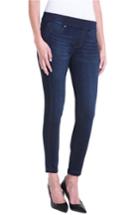 Petite Women's Liverpool Jeans Company Sophia Ankle Denim Leggings P - Blue