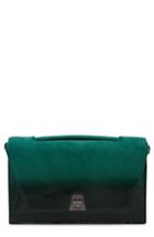 Akris Anouk City Lacquered Leather Crossbody Bag - Green