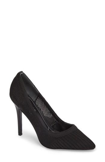 Women's Charles By Charles David Pacey Knit Pump .5 M - Black