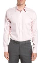 Men's Nordstrom Men's Shop Trim Fit Non-iron Dress Shirt .5 - 34/35 - Pink