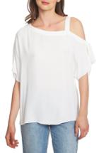 Women's 1.state One-shoulder Tie Sleeve Top - Ivory