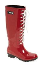 Women's Roma 'opinca' Waterproof Rain Boot M - Red