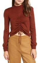 Women's Chriselle Lim Madison Ruched Sweater - Brown