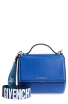 Givenchy Mini Pandora Box Calfskin Leather Shoulder Bag - Blue