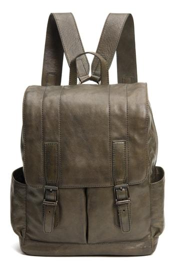 Men's Frye Oliver Leather Backpack - Green