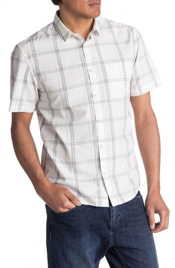 Men's Quiksilver Capen Rise Check Woven Shirt - White