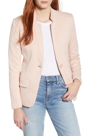 Women's Gibson Notch Collar Cotton Blend Blazer - Pink
