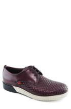 Men's Marc Joseph New York Tribeca Woven Derby M - Burgundy