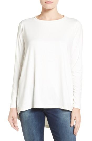 Women's Bobeau Butter High/low Top, Size - Ivory