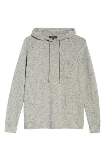 Men's Bobby Jones Rule 93 Donegal Regular Fit Hooded Sweater - Grey
