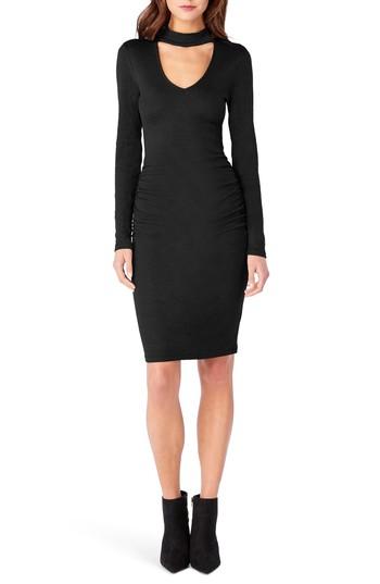 Women's Michael Stars Shine Choker Neck Body-con Dress - Black