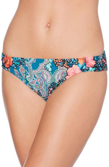 Women's Laundry By Shelli Segal Floral Paisley Hipster Bikini Bottoms