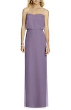 Women's After Six Strapless Blouson Chiffon Gown - Purple