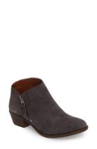 Women's Lucky Brand Brielley Perforated Bootie .5 M - Grey