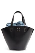 Trademark Large Leather Bucket Bag -