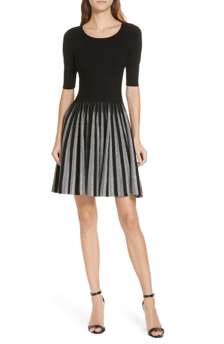 Women's Alice + Olivia Ameera Studded Midi Dress - Black