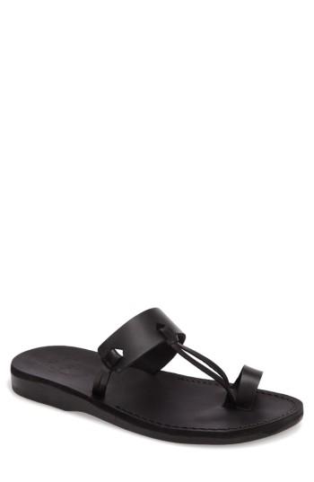 Men's Jerusalem Sandals David Toe-loop Sandal -7.5us / 40eu - Black