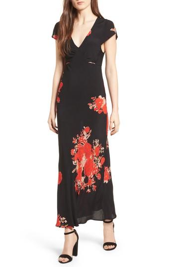 Women's Obey Dead Garden Maxi Dress - Black