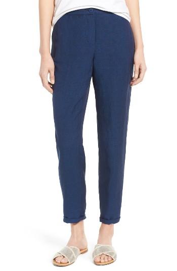 Women's Nic+zoe Everyday Linen Blend Pants - Blue