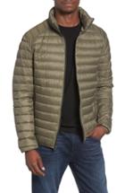 Men's Schott Nyc Quilted Down Jacket, Size - Green