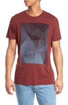 Men's Vestige Line Matrix Graphic T-shirt - Burgundy
