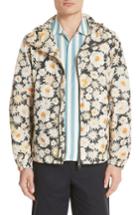 Men's Burberry London Fullerton Floral Print Windbreaker - Black