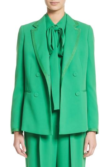 Women's Sara Battaglia Double Breasted Blazer Us / 40 It - Green