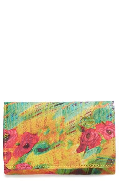 Women's Hobo 'jill' Trifold Wallet - Red