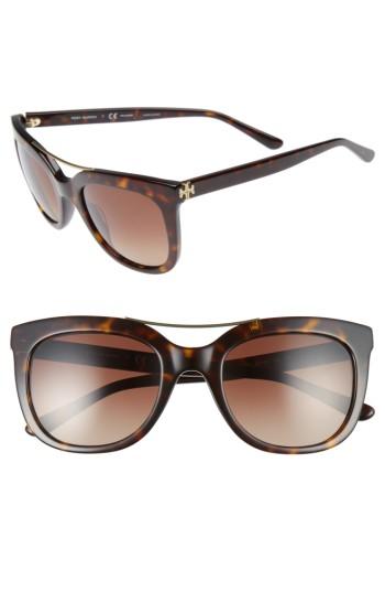 Women's Tory Burch 53mm Gradient Polarized Sunglasses -