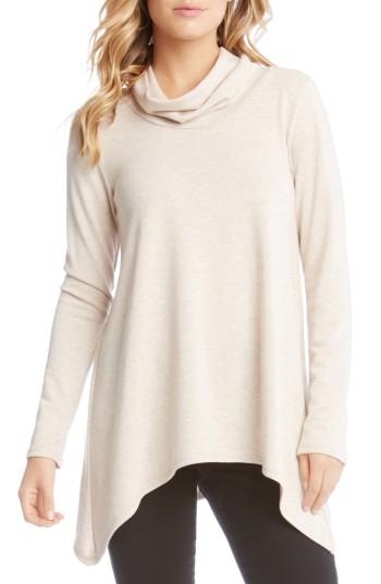 Women's Karen Kane Curved Hem Sweater - Beige