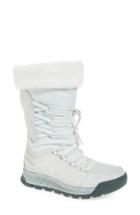 Women's New Balance Q416 1000 Faux Fur Waterproof Platform Boot .5 B - White