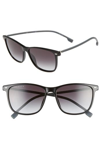 Men's Boss 56mm Sunglasses - Black/ Grey