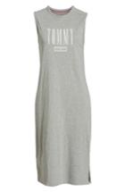 Women's Tommy Jeans Tjw Logo Midi Tank Dress - Grey