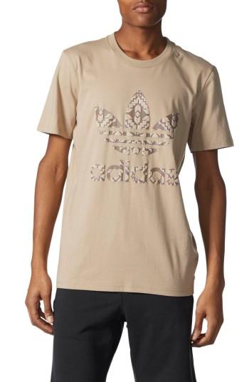 Men's Adidas Originals Chicago Stacked 3d Logo T-shirt, Size - Beige