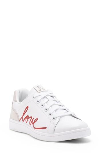 Women's Ed Ellen Degeneres Chapalogo Sneaker .5 M - White