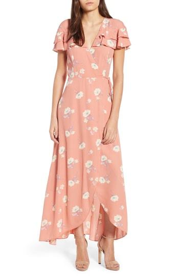 Women's June & Hudson Faux Wrap Dress - Yellow